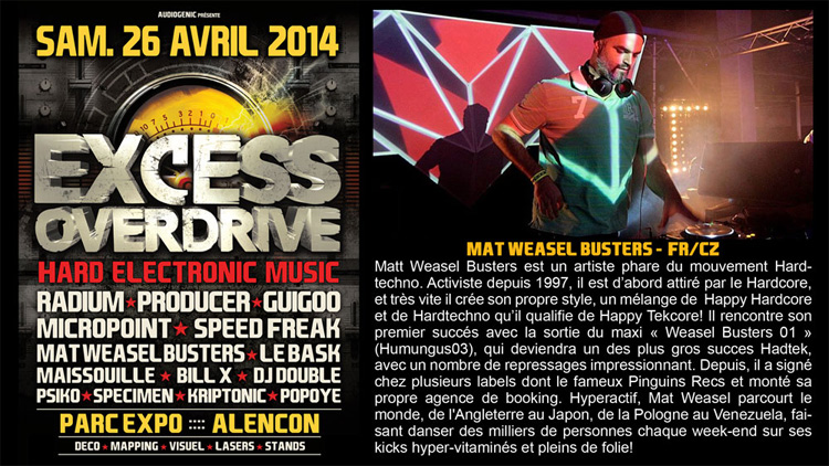 26/04/2014 - Alencon - EXCESS OVERDRIVE w/ Radium and more MAT-WEASEL750